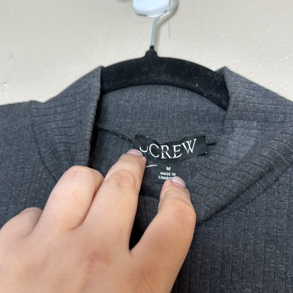 J. Crew Premium Rib Turtleneck with Whipstitch Trim - Picture 3 of 8